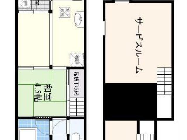 [投資・収益用]テラス 2DK オーナーチェンジ 表面利回り10.6% 堺市堺区永代町2丁