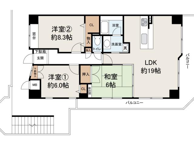 APAガーデンコート鳳西壱番館1508号室 3LDK 仲介手数料半額対象 堺市西区鳳西町1丁